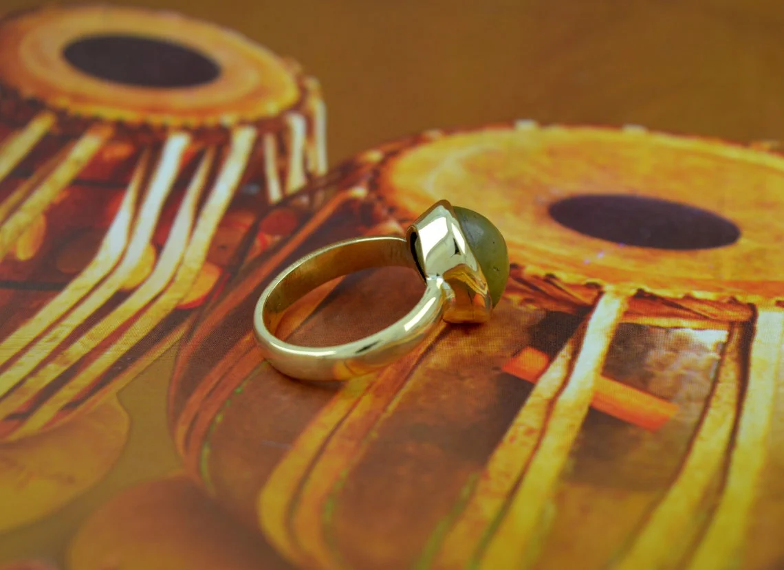 Natural Cat's Eye Vedic Astrology Panchdhatu Ring | Real Lehsunia Rashi Ratan Ring - Image 4