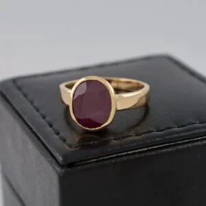 2-15 ct certified ruby manik gemstone panchdhatu ring